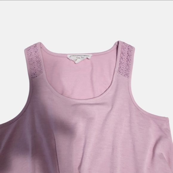 Hippie Rose Women's Size Small Pullover Twist- Front Sleeveless Top Pink - Picture 8 of 11